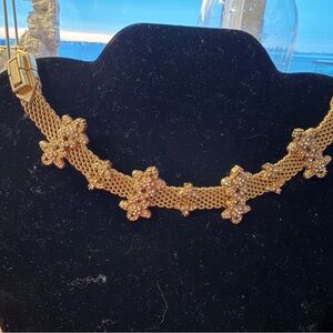 Cabi Bon Vivant Necklace Convertible to Bracelet Art Deco Mesh new in box